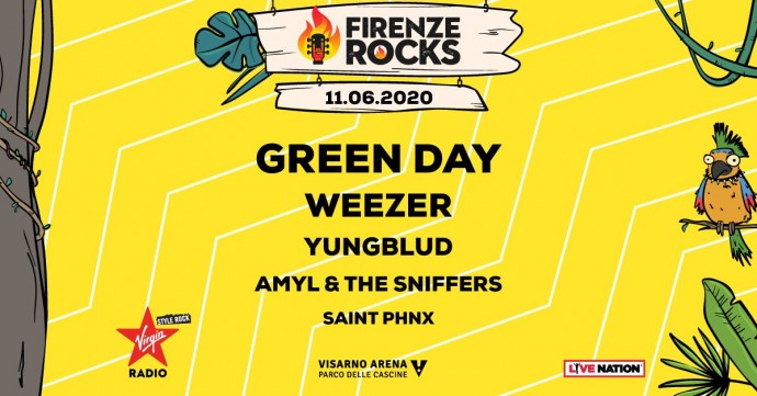Firenze Rocks 2020: dopo Green Day e Weezer, anche Yungblud, Amyl & The Sniffers e Saint Phnx sul palco l'11 giugno